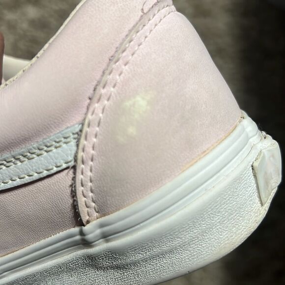 🔥🔥 Pink Leather VANS OLD SKOOL Sneakers - Women Sz 8.5 - Very Good Condition - Picture 13 of 13